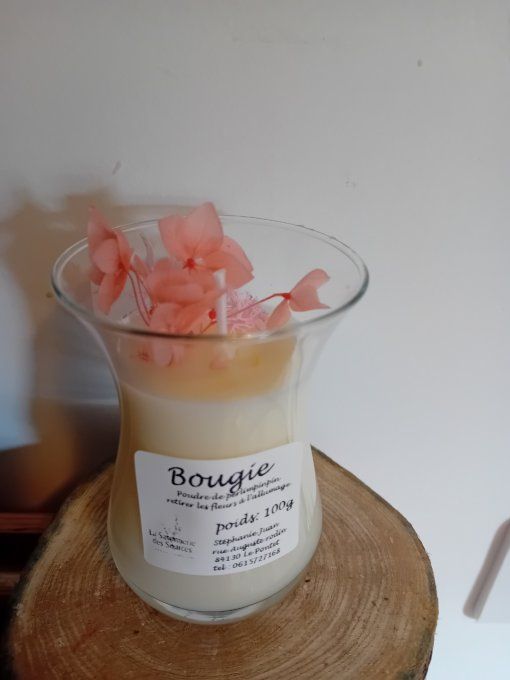 Bougie florale poudre de perlimpinpin