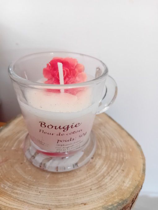 Bougie fleur de coton