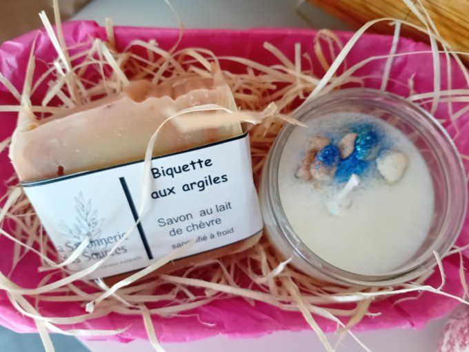 Coffret savon bougie 