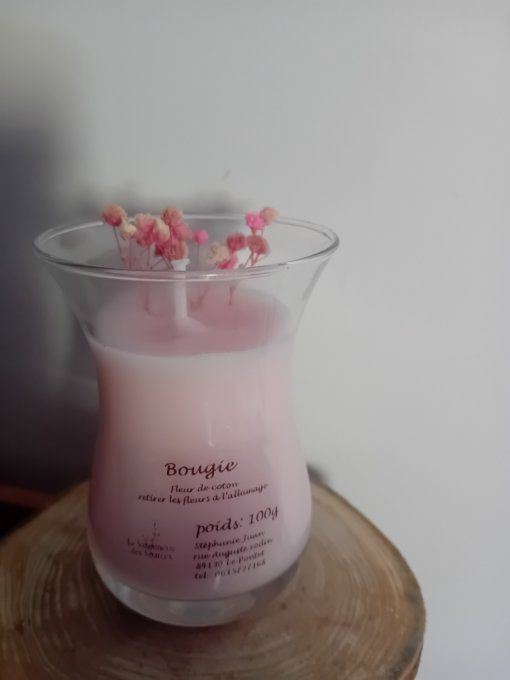 Bougie fleur de coton
