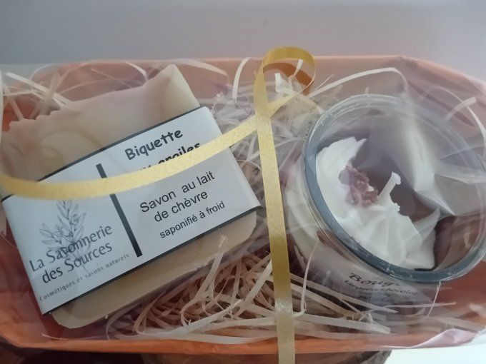 Coffret savon bougie 