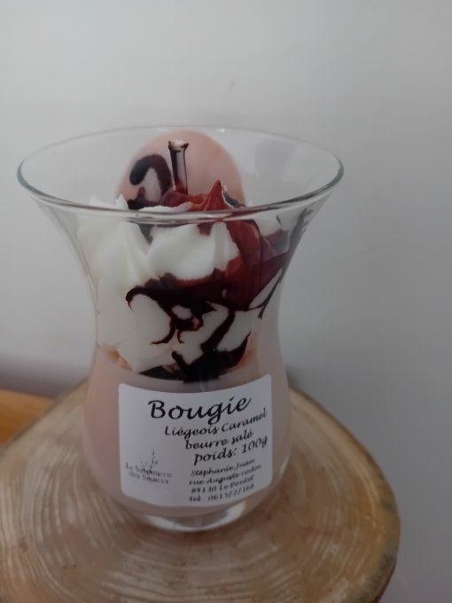 Bougie madeleine au caramel beurre salé