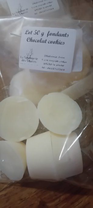 Lot de 50 g fondants chocolat cookies