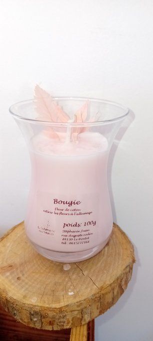 Bougie fleur de coton