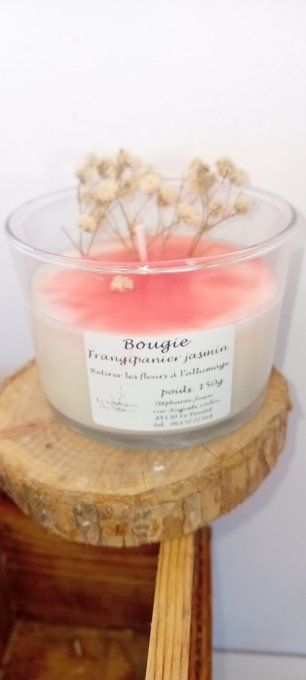 bougie florale frangipanier jasmin