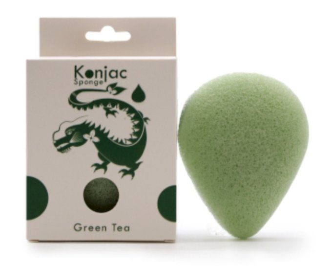 Eponge Konjac au thé vert