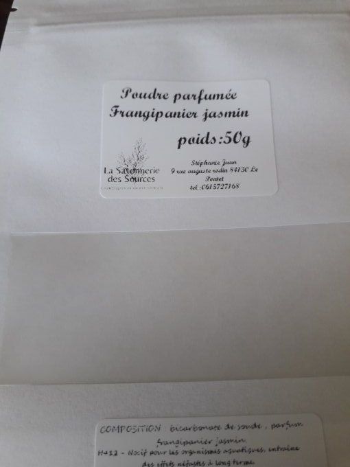 Poudre parfumée frangipanier jasmin