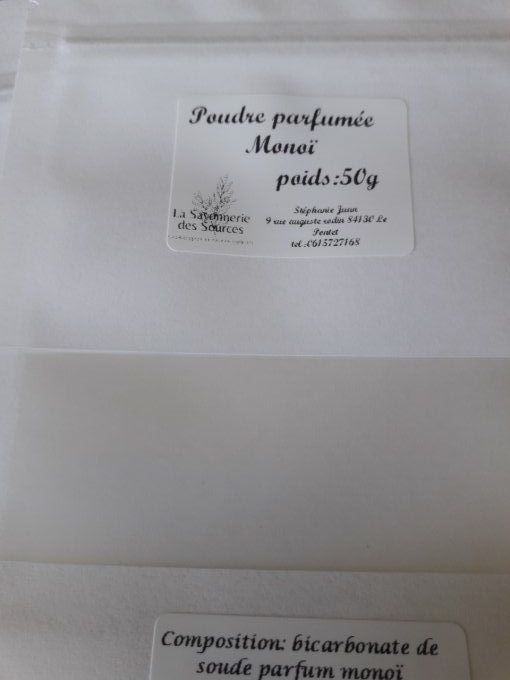 Poudre parfumée  monoï