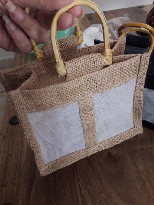 sac en jute couleur naturelle