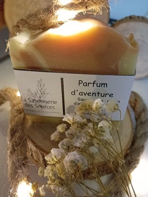 Savon à l'aloé véra  parfumé : Parfum d'Aventure 